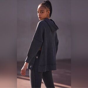 Free People FP Movement On the Go waffle knit hoodie sz medium